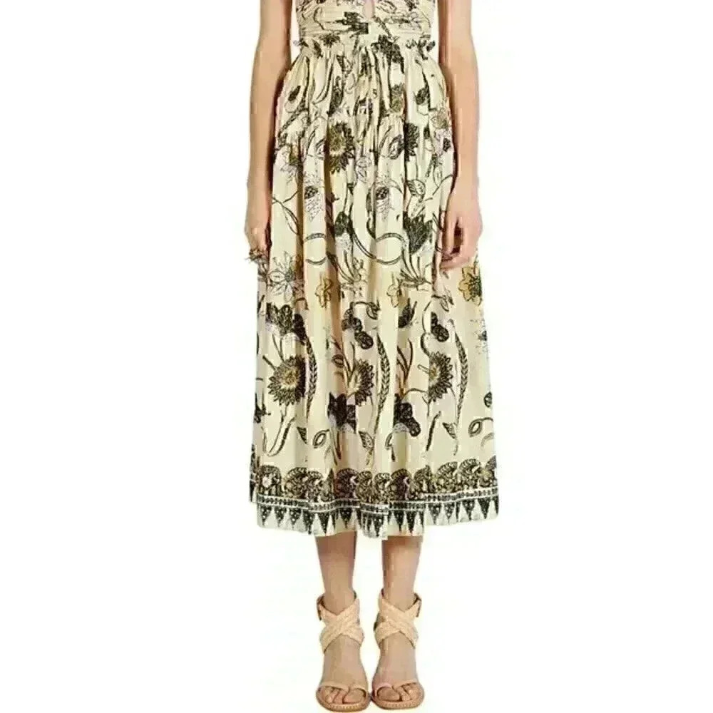 Ulla Johnson Lydia Natural Raffia Strappy Ankle Wrap Sandal Pumps 40/10